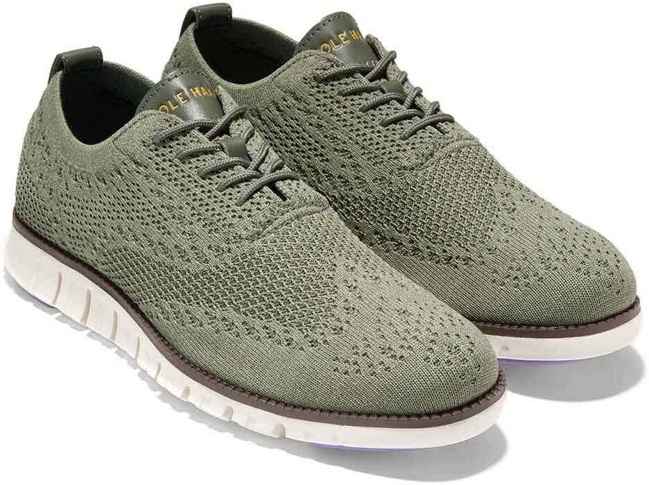Cole Haan Zerogrand Stitchlite Oxford Shoes Green UK 11 Men