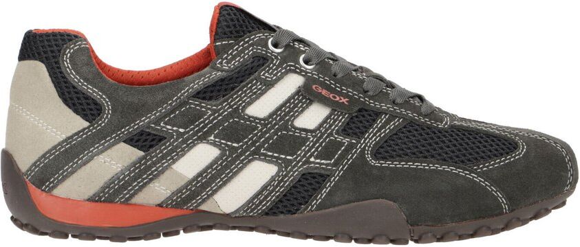 Geox Snake Trainers Dark Grey / Off White UK 9 Men