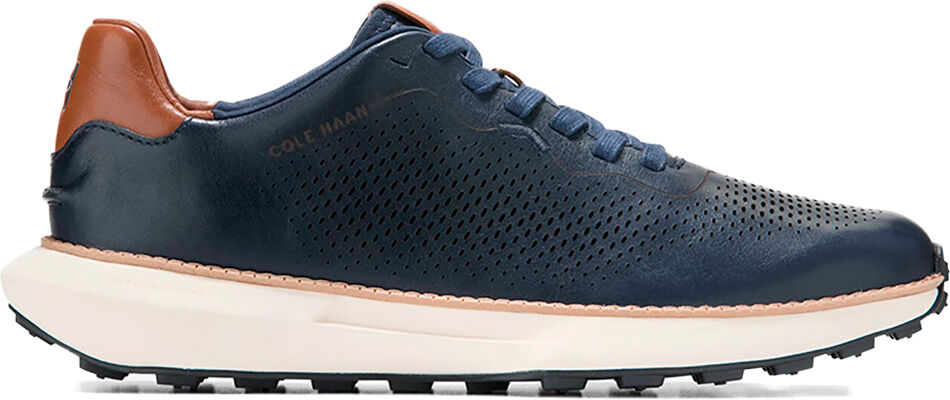 Cole Haan Grandpro Ashland Laser Perforated Trainers Navy Blazer / British Tan / Ivory UK 7 Men
