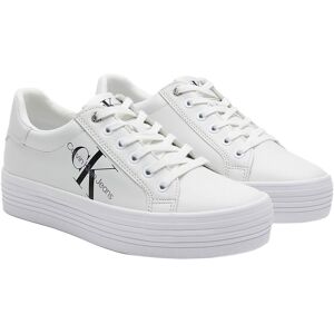 Calvin Klein Jeans Platform Laceup Trainers White UK 5 Women