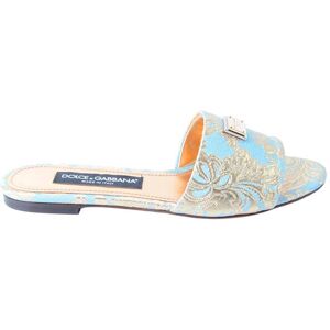 Dolce & Gabbana 746579 Sandals Gold UK 5 Women