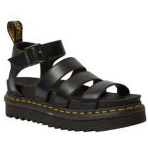 Dr Martens Blaire Hydro Leather Sandals Black UK 6.5 Women Dr Martens Blaire Hydro Leather Sandals Black UK 6.5 Women