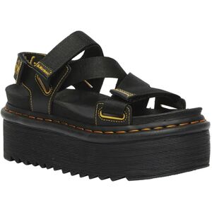 Dr Martens Kimber Sandals Black Webbing Hydro Leather UK 6.5 Women Dr Martens Kimber Sandals Black Webbing Hydro Leather UK 6.5 Women