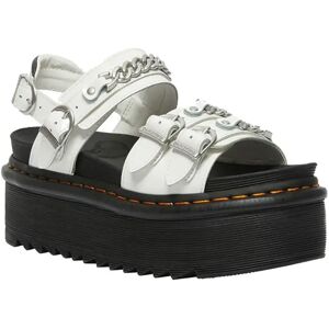 Dr Martens Voss Ii Quad Chain Sandals White Patent Lamper UK 6.5 Women Dr Martens Voss Ii Quad Chain Sandals White Patent Lamper UK 6.5 Women