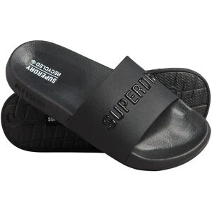 Superdry Code Logo Vegan Pool Slides Black / Black EU 36-37 Women Superdry Code Logo Vegan Pool Slides Black / Black EU 36-37 Women