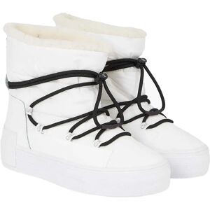 Calvin Klein Jeans Bold Vulc Flatf Boots Bright White / Black UK 5 Women Calvin Klein Jeans Bold Vulc Flatf Boots Bright White / Black UK 5 Women