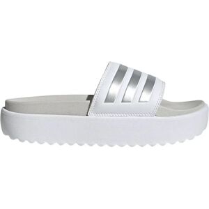 adidas Adilette Platform Slides Ftwr White / Zero Met / Grey One UK 7 Women adidas Adilette Platform Slides Ftwr White / Zero Met / Grey One UK 7 Women