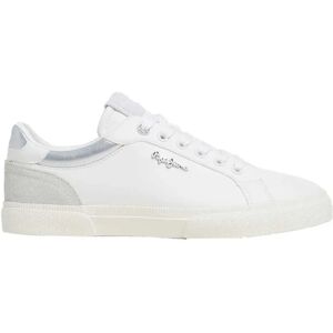 Pepe Jeans Kenton Court Trainers Silver UK 9 Women Pepe Jeans Kenton Court Trainers Silver UK 9 Women