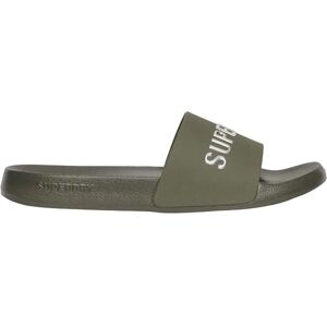 Superdry Luxe Logo Slides Army Khaki/Silver UK 5-6 Women Superdry Luxe Logo Slides Army Khaki/Silver UK 5-6 Women