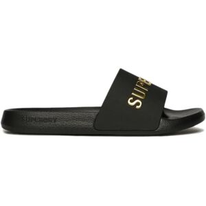 Superdry Luxe Logo Slides Black/Gold UK 5-6 Women Superdry Luxe Logo Slides Black/Gold UK 5-6 Women
