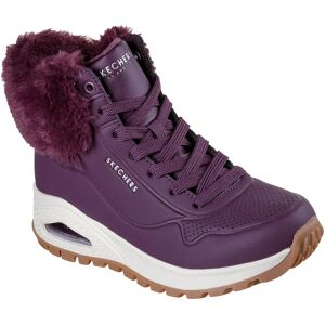 Skechers Uno Rugged Fall Air Booties Wine Durabuck / Faux Fur UK 5 Women Skechers Uno Rugged Fall Air Booties Wine Durabuck / Faux Fur UK 5 Women