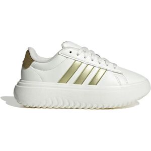 adidas Grand Court Platform Trainers Core White / Gold Met / Off White UK 6.5 Women adidas Grand Court Platform Trainers Core White / Gold Met / Off White UK 6.5 Women
