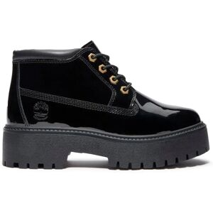 Timberland Stone Street Mid Boots Black Patent Leather UK 6.5 Women Timberland Stone Street Mid Boots Black Patent Leather UK 6.5 Women