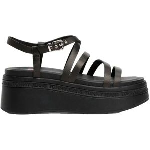 Tommy Hilfiger En0en02756 Wedge Sandals Black UK 6 Women Tommy Hilfiger En0en02756 Wedge Sandals Black UK 6 Women