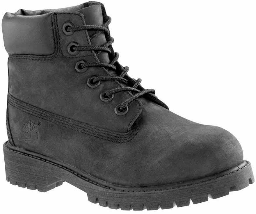 Timberland 6´´ Premium Wp Boots Black Nubuck UK 4 Boys,Girls,