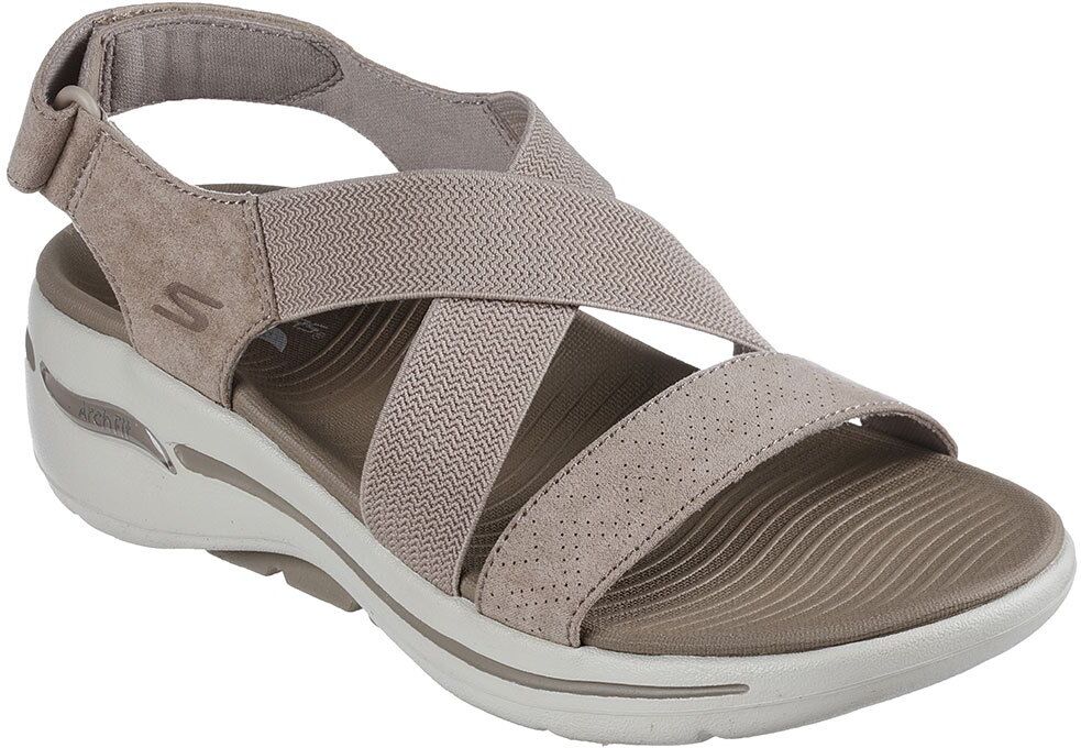 Skechers Go Walk Arch Fit-treasured Sandals Taupe UK 5 Women