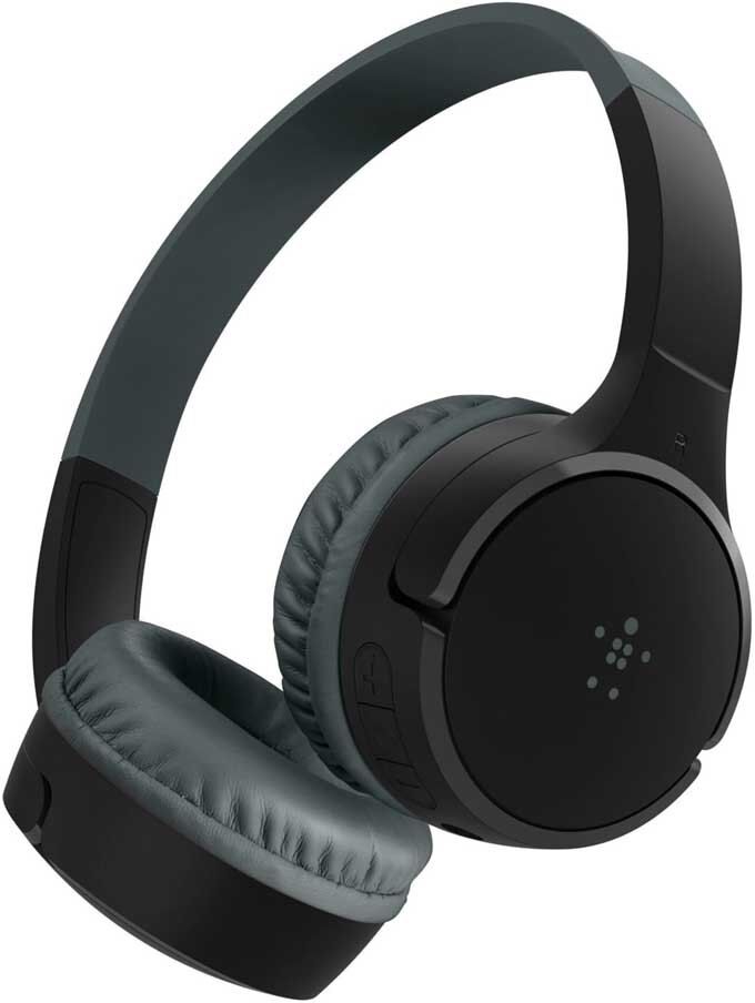 Belkin Soundform Mini Kids Wireless Headphones Black One Size unisex
