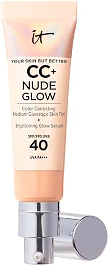 It Cosmetics Cc+ Nude Glow Lightweight + Serum Spf40 Light Medium 32ml Foundation One Size female