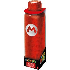 Stor Nintendo Super Mario Bros Stainless Steel Bottle 515ml Red One Size Boys,Girls Stor Nintendo Super Mario Bros Stainless Steel Bottle 515ml Red One Size Boys,Girls