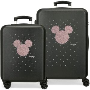 Disney Mickey Studs 55-65 Cm 104l Trolley Bag 2 Units Black One Size unisex Disney Mickey Studs 55-65 Cm 104l Trolley Bag 2 Units Black One Size unisex
