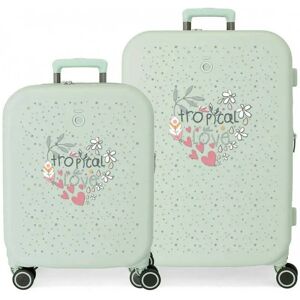 Enso Tropical Love 37/79l Trolley Bag Pink / Green One Size unisex Enso Tropical Love 37/79l Trolley Bag Pink / Green One Size unisex