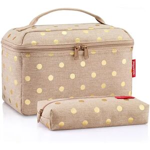 Reisenthel Set Num 1 Cosmetic Bag Metallic Dots Coffee One Size unisex Reisenthel Set Num 1 Cosmetic Bag Metallic Dots Coffee One Size unisex