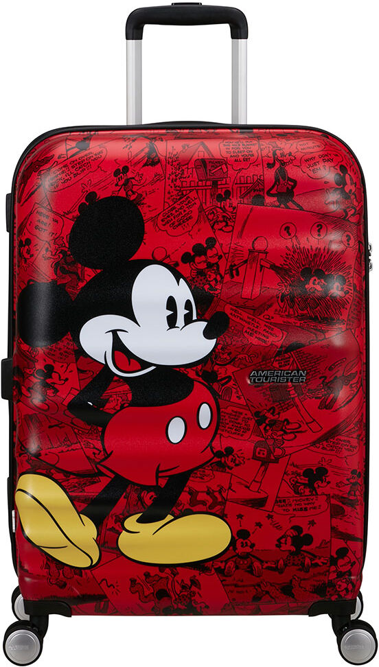 American Tourister Wavebreaker Marvel Spinner 67/24 Tsa 64l Trolley Bag Mickey Comics Red One Size unisex
