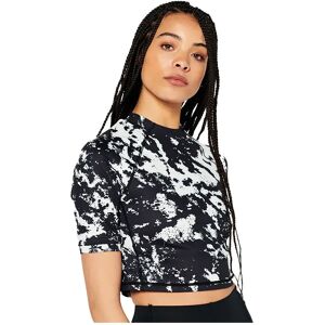 Superdry Run 3/4 Tight Crop Short Sleeve T-shirt Mono Etch S Women Superdry Run 3/4 Tight Crop Short Sleeve T-shirt Mono Etch S Women