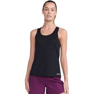2XU Women's Aero Singlet - Black/Silver Reflect XS - Running & Training 2XU Women's Aero Singlet - Black/Silver Reflect XS - Running & Training