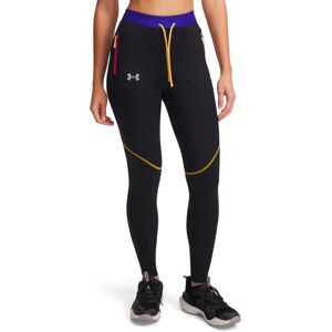 Under Armour Trail Run Leggings Black / Shaded Fuchsia / Reflective L Women Under Armour Trail Run Leggings Black / Shaded Fuchsia / Reflective L Women
