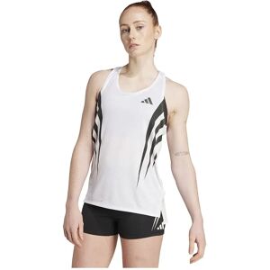 Adidas Adizero Archive Running Sleeveless T-shirt White XS Women Adidas Adizero Archive Running Sleeveless T-shirt White XS Women