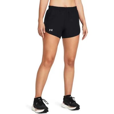 Under Armour Fly By 3in Shorts Black / Black / Reflective XL Women Under Armour Fly By 3in Shorts Black / Black / Reflective XL Women