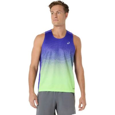 Asics Road Fade Sleeveless T-shirt Cobalt Burst / Illuminate Green XL Men Asics Road Fade Sleeveless T-shirt Cobalt Burst / Illuminate Green XL Men