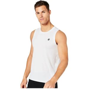 Superdry Men's Sport Run Vest - White - Slim Fit - Running Vest Superdry Men's Sport Run Vest - White - Slim Fit - Running Vest