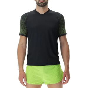 Uyn Running Exceleration Aernet Short Sleeve T-shirt Black / Lime M Men Uyn Running Exceleration Aernet Short Sleeve T-shirt Black / Lime M Men