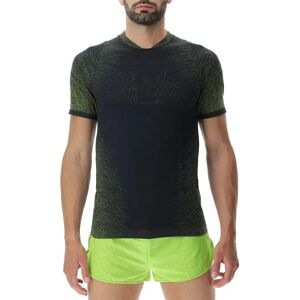 Uyn Running Exceleration Short Sleeve T-shirt Black / Lime XL Men Uyn Running Exceleration Short Sleeve T-shirt Black / Lime XL Men