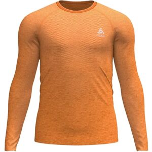 Odlo Crew Essential Seamless Long Sleeve T-shirt Oriole Melange 2XL Men Odlo Crew Essential Seamless Long Sleeve T-shirt Oriole Melange 2XL Men