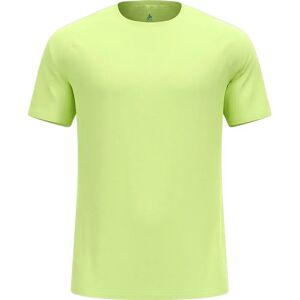 Odlo Crew Essential Short Sleeve T-shirt Shadow Lime Melange XL Men Odlo Crew Essential Short Sleeve T-shirt Shadow Lime Melange XL Men