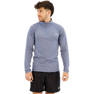 New Balance Mt41083 Half Zip Long Sleeve T-shirt Heron Blue XL Men New Balance Mt41083 Half Zip Long Sleeve T-shirt Heron Blue XL Men