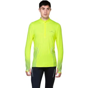 Ronhill Tech Reflect Half Zip Long Sleeve T-shirt Fluo Yellow / Reflect M Men Ronhill Tech Reflect Half Zip Long Sleeve T-shirt Fluo Yellow / Reflect M Men