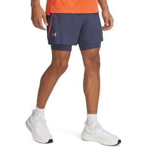 Under Armour Launch 5´´ 2-in-1 Shorts Downpour Gray / Fire / Reflective XS Men Under Armour Launch 5´´ 2-in-1 Shorts Downpour Gray / Fire / Reflective XS Men