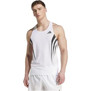adidas Adizero Archive Running Tank Top - White - Running adidas Adizero Archive Running Tank Top - White - Running