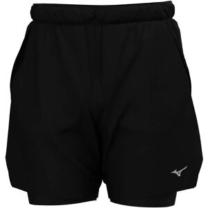 Mizuno Core 7.5 Inch 2 In 1 Shorts Black XL Men Mizuno Core 7.5 Inch 2 In 1 Shorts Black XL Men