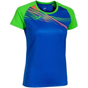 Joma Elite X Short Sleeve T-shirt Royal / Fluor Green M Women Joma Elite X Short Sleeve T-shirt Royal / Fluor Green M Women