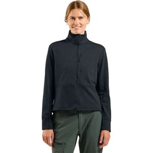 Odlo Grid Half Zip Fleece Black Melange S Women Odlo Grid Half Zip Fleece Black Melange S Women