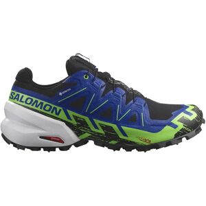 Salomon Spikecross 6 Goretex Trail Running Shoes Black / Surf The Web / Green Gecko UK 9 Men Salomon Spikecross 6 Goretex Trail Running Shoes Black / Surf The Web / Green Gecko UK 9 Men