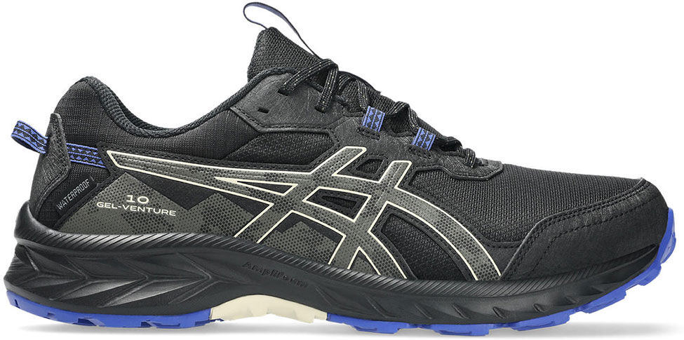 Asics Gel Venture 10 Wp Trail Running Shoes Black / Brown Stone UK 9 Men