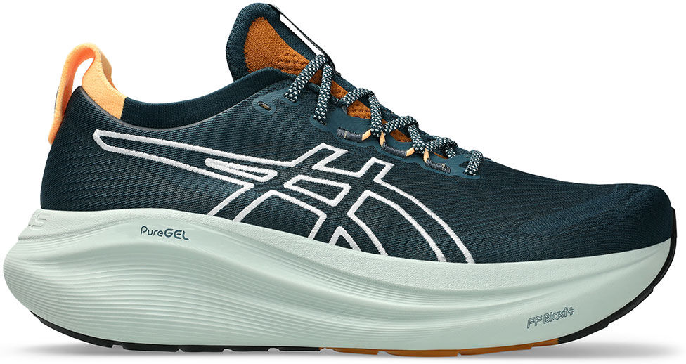 Asics Gel-nimbus 27 Tr Running Shoes Nature Bathing / Tranquil Teal UK 9.5 Men