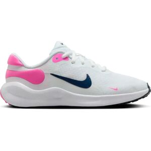 Nike Revolution 7 Running Shoes White / Midnight Navy / Playful Pink UK 6 Boys,Girls Nike Revolution 7 Running Shoes White / Midnight Navy / Playful Pink UK 6 Boys,Girls