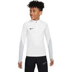 Nike Dri-fit Strike 23 Half Zip Long Sleeve T-shirt White / Grey 10 Years Boys Nike Dri-fit Strike 23 Half Zip Long Sleeve T-shirt White / Grey 10 Years Boys